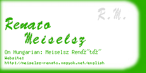 renato meiselsz business card